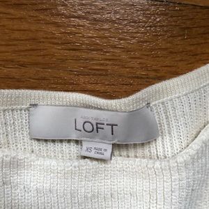 Loft striped 3/4 length sweater